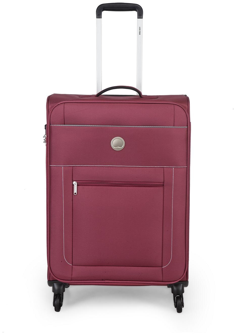 

Delsey Large Size Soft Luggage Bag ( Purple 4 Wheels )
