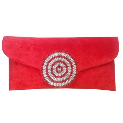 

Angelfish Women Red Canvas Clutch