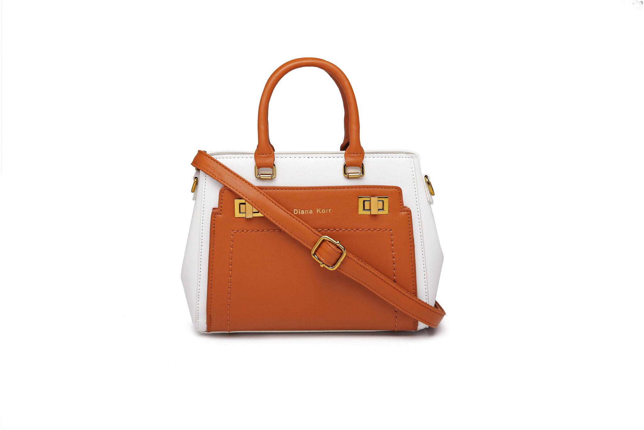 

Diana Korr Brown PU Handheld Bag