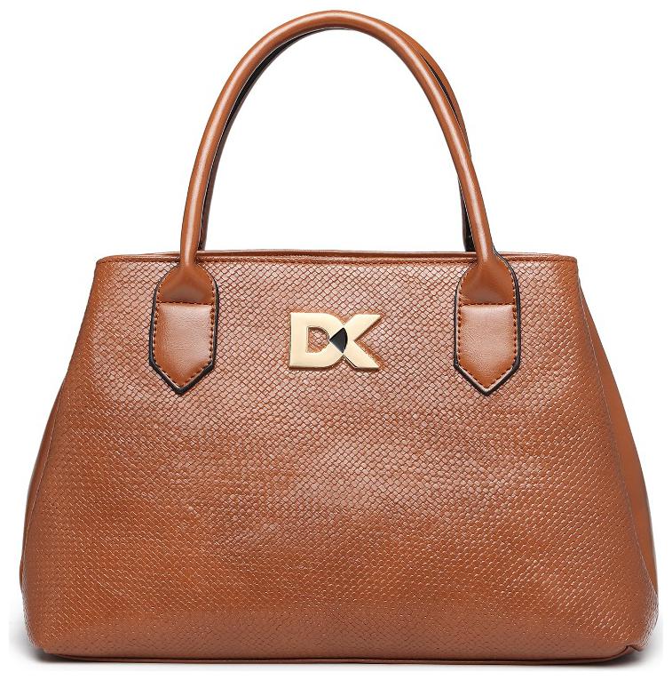 

Diana Korr Brown Faux Leather Handheld Bag