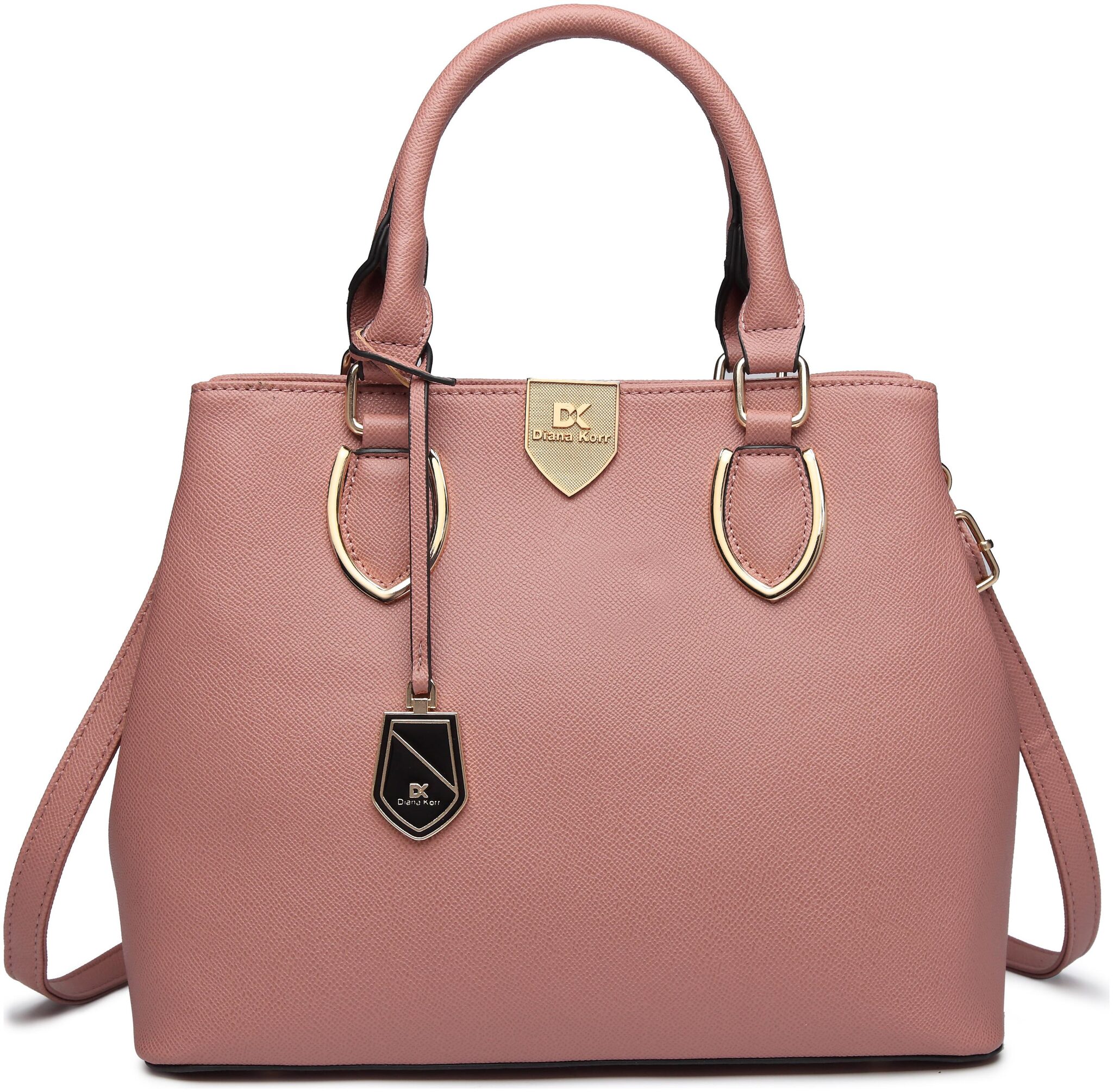 

Diana Korr Pink Faux Leather Shoulder Bag