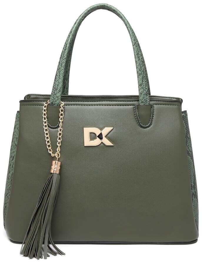 

Diana Korr Green Faux Leather Handheld Bag