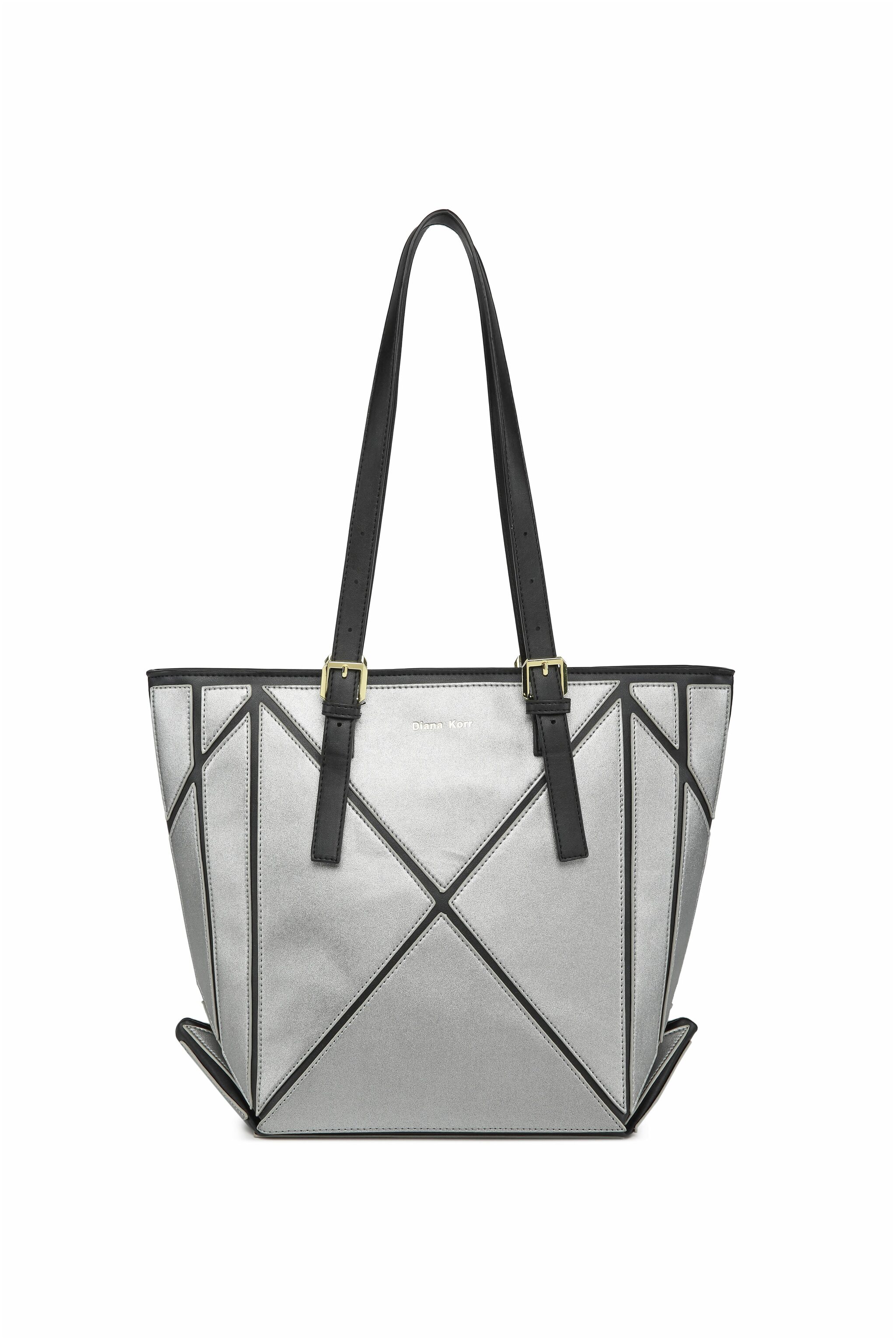 

Diana Korr Grey PU Shoulder Bag