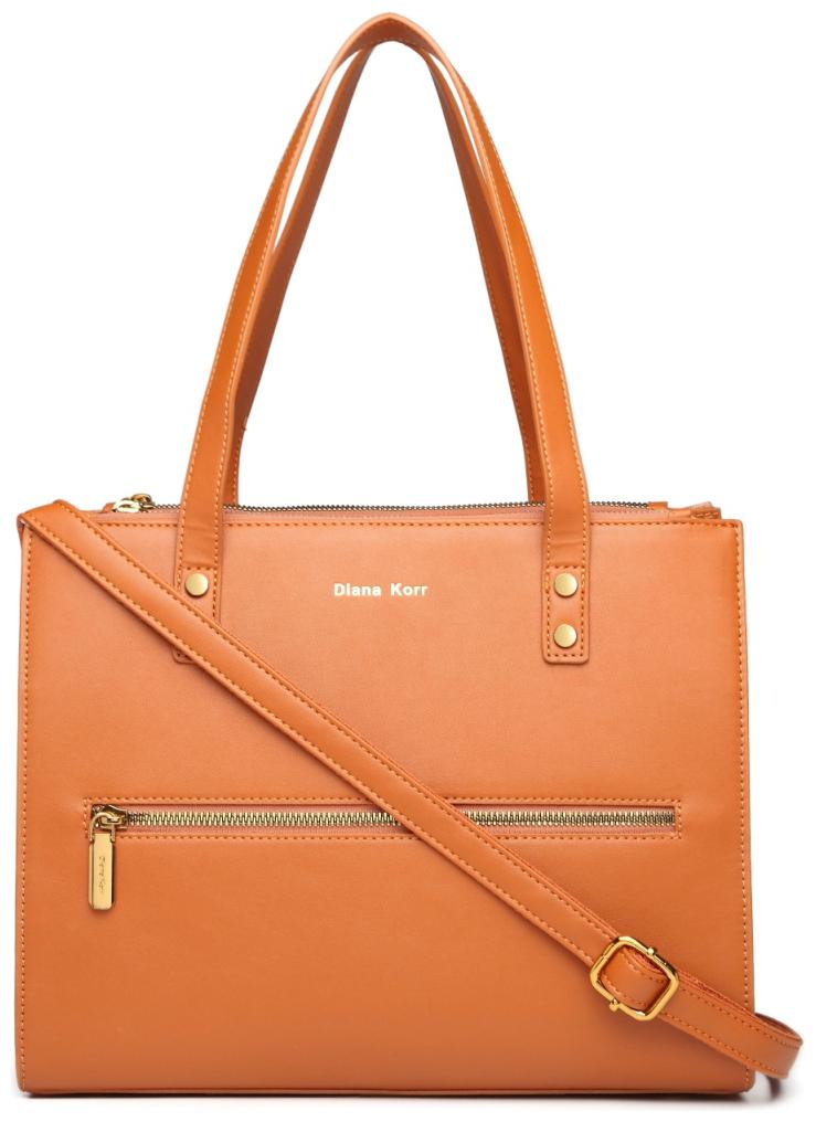 

Diana Korr Brown PU Handheld Bag
