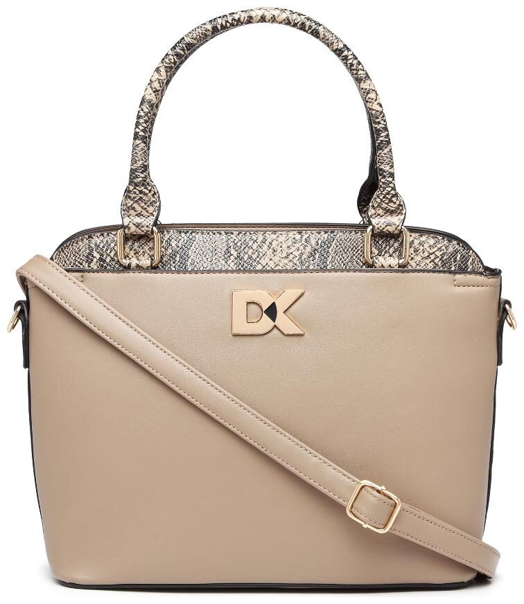 

Diana Korr Brown Faux Leather Handheld Bag