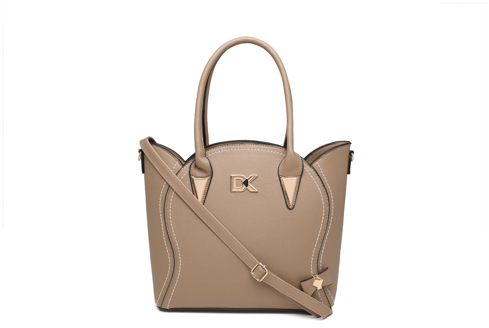 

Diana Korr Brown Faux Leather Handheld Bag