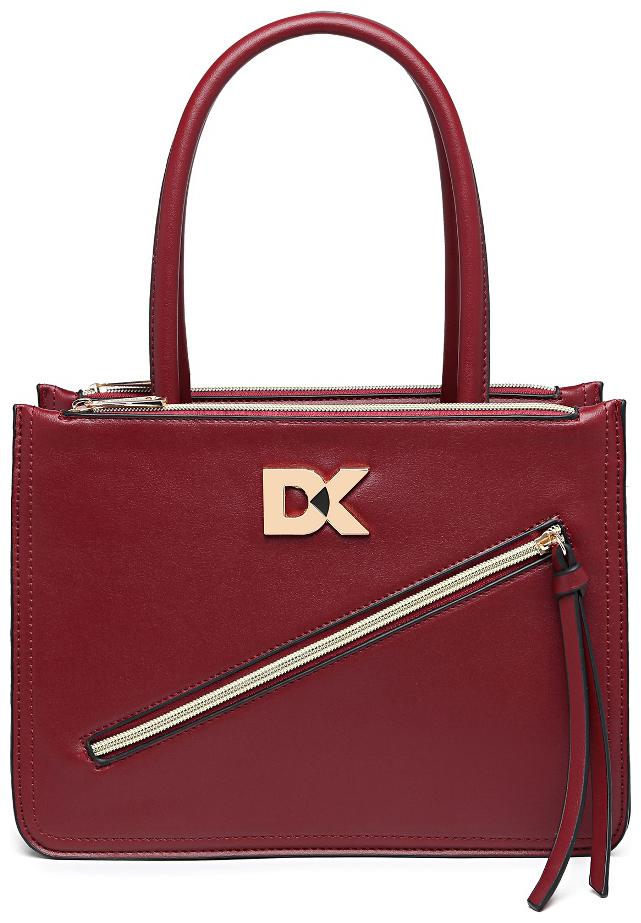 

Diana Korr Maroon Faux Leather Handheld Bag