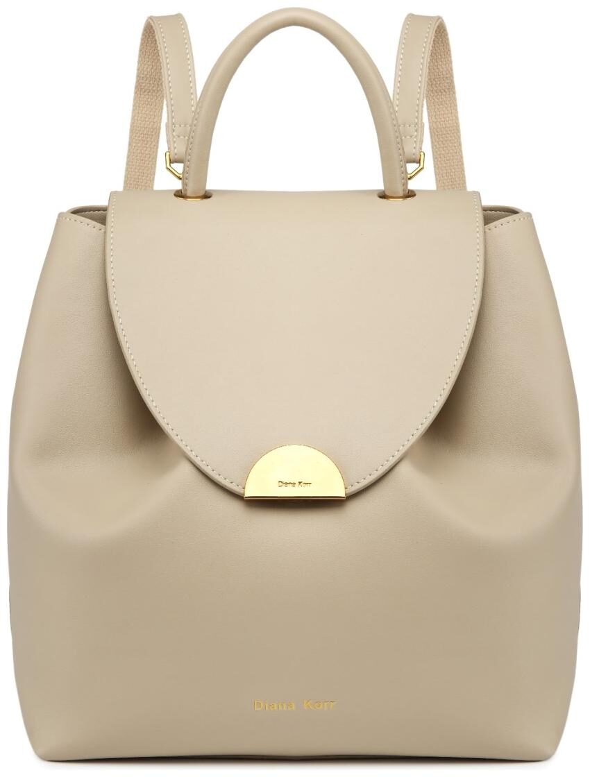 

Diana Korr Beige PU Backpack