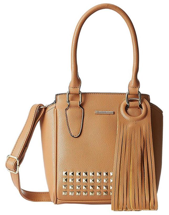 

Diana Korr Brown Faux Leather Handheld Bag