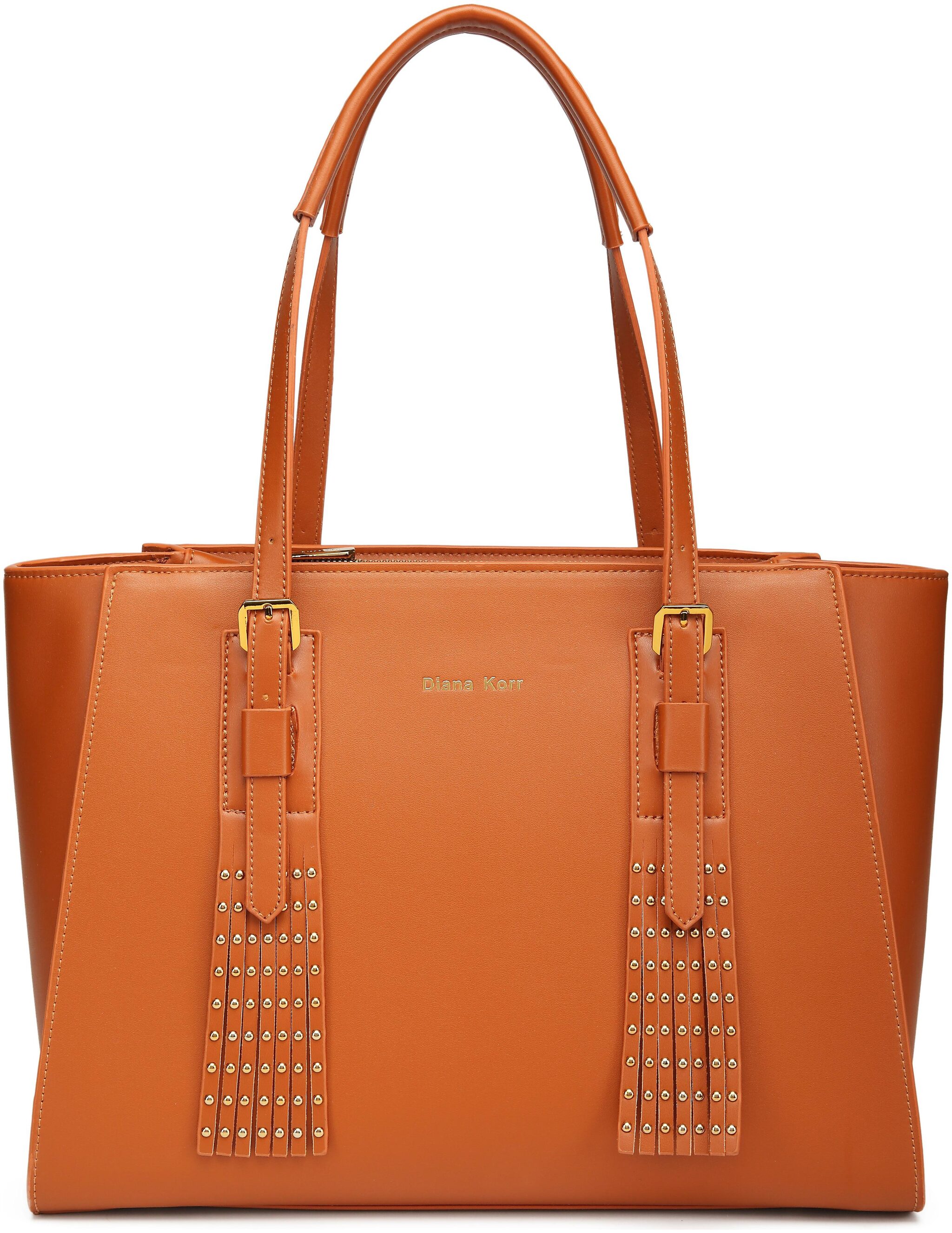 

Diana Korr Orange PU Shoulder Bag