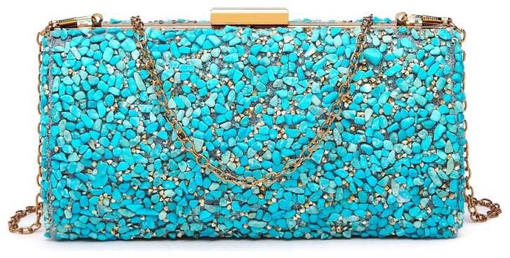 

Diana Korr Women Green Metal Clutch