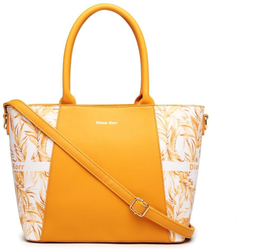 

Diana Korr Yellow PU Handheld Bag - DKOH83MUS