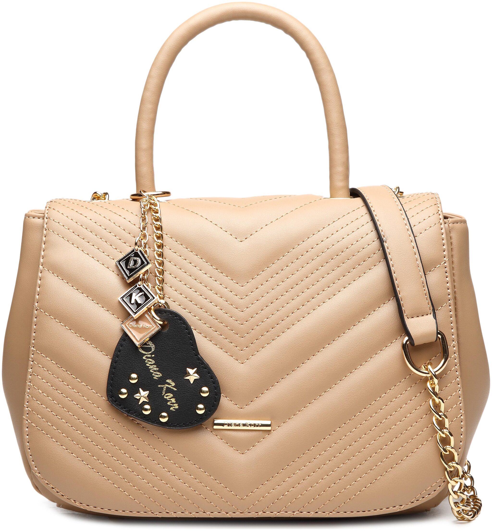 

Diana Korr Beige PU Handheld Bag - DK153HBEI