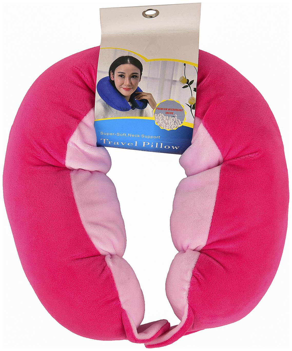 

Drunken Dark Pink Tranquility Supercomfy Memory Foam Neck Travel Pillow