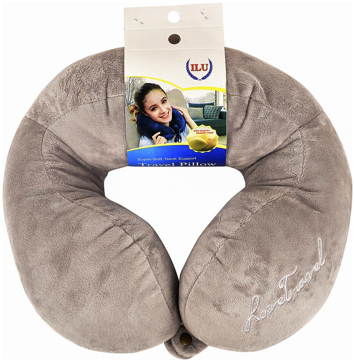 

Drunken Grey Tranquility Supercomfy Memory Foam Neck Travel Pillow