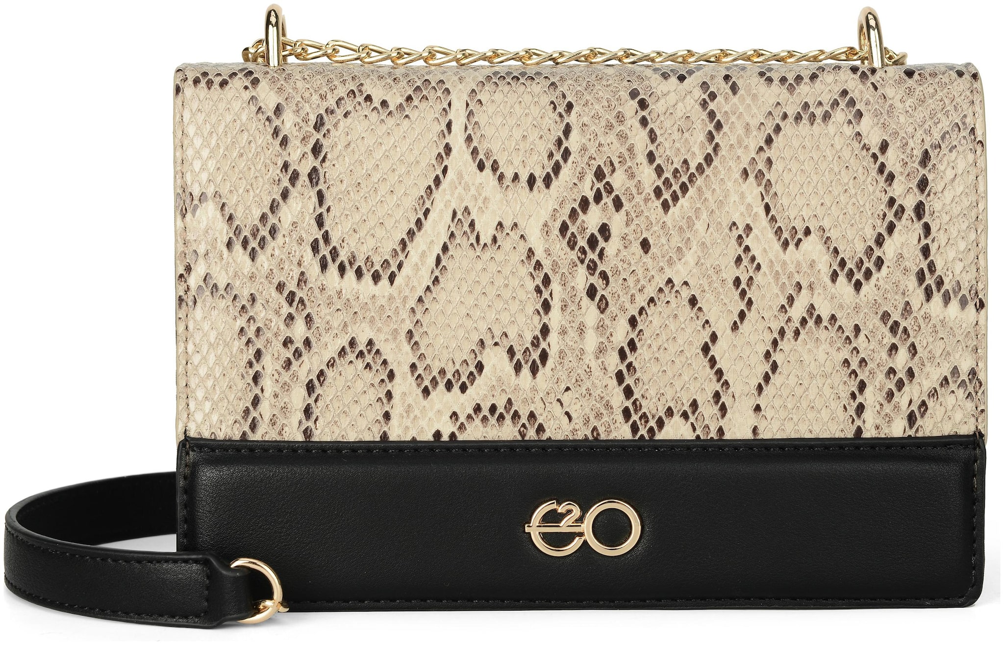 

E2O Black PU Solid Sling Bag