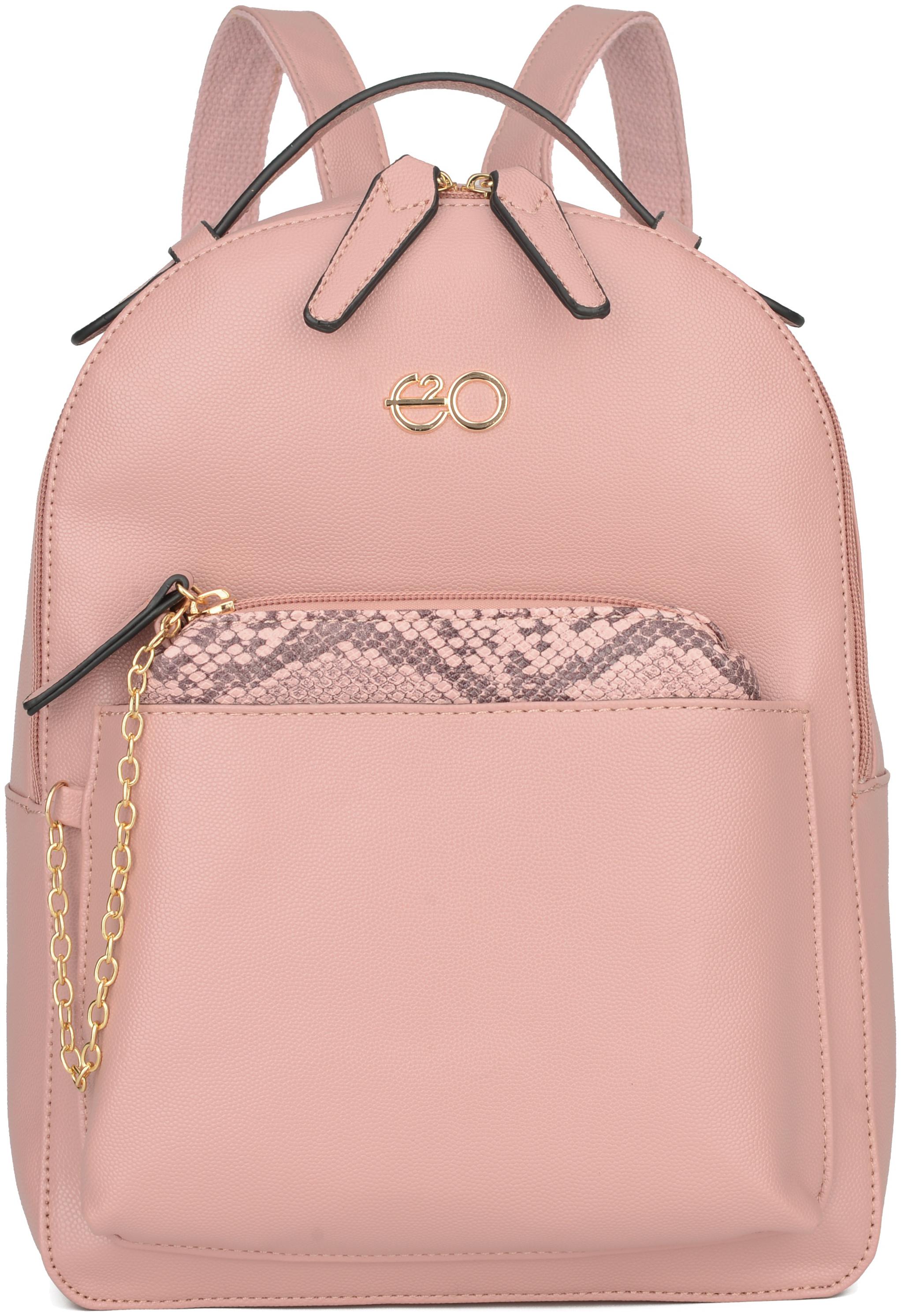

E2O Pink PU Backpack