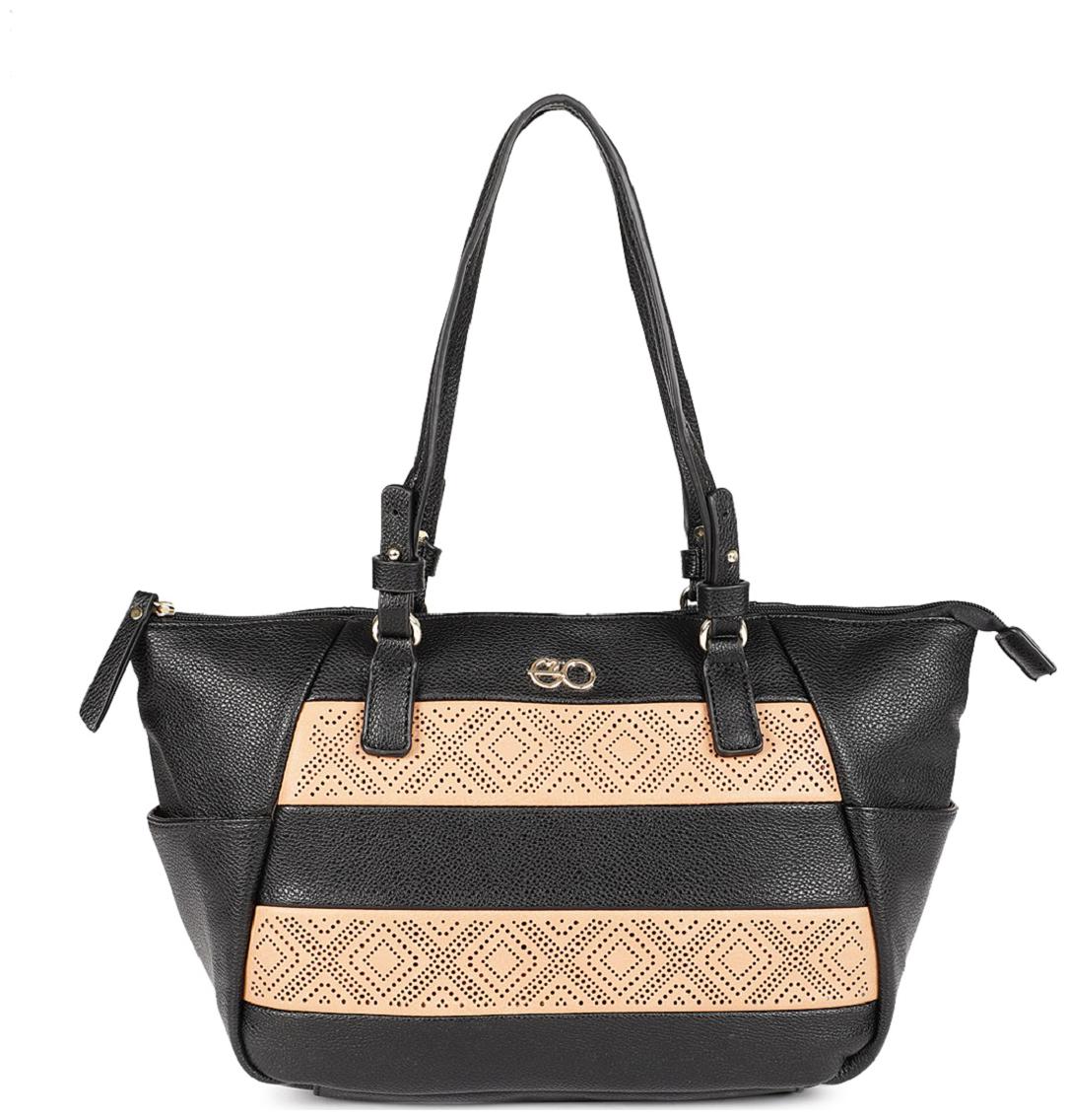 

E2O Black PU Shoulder Bag
