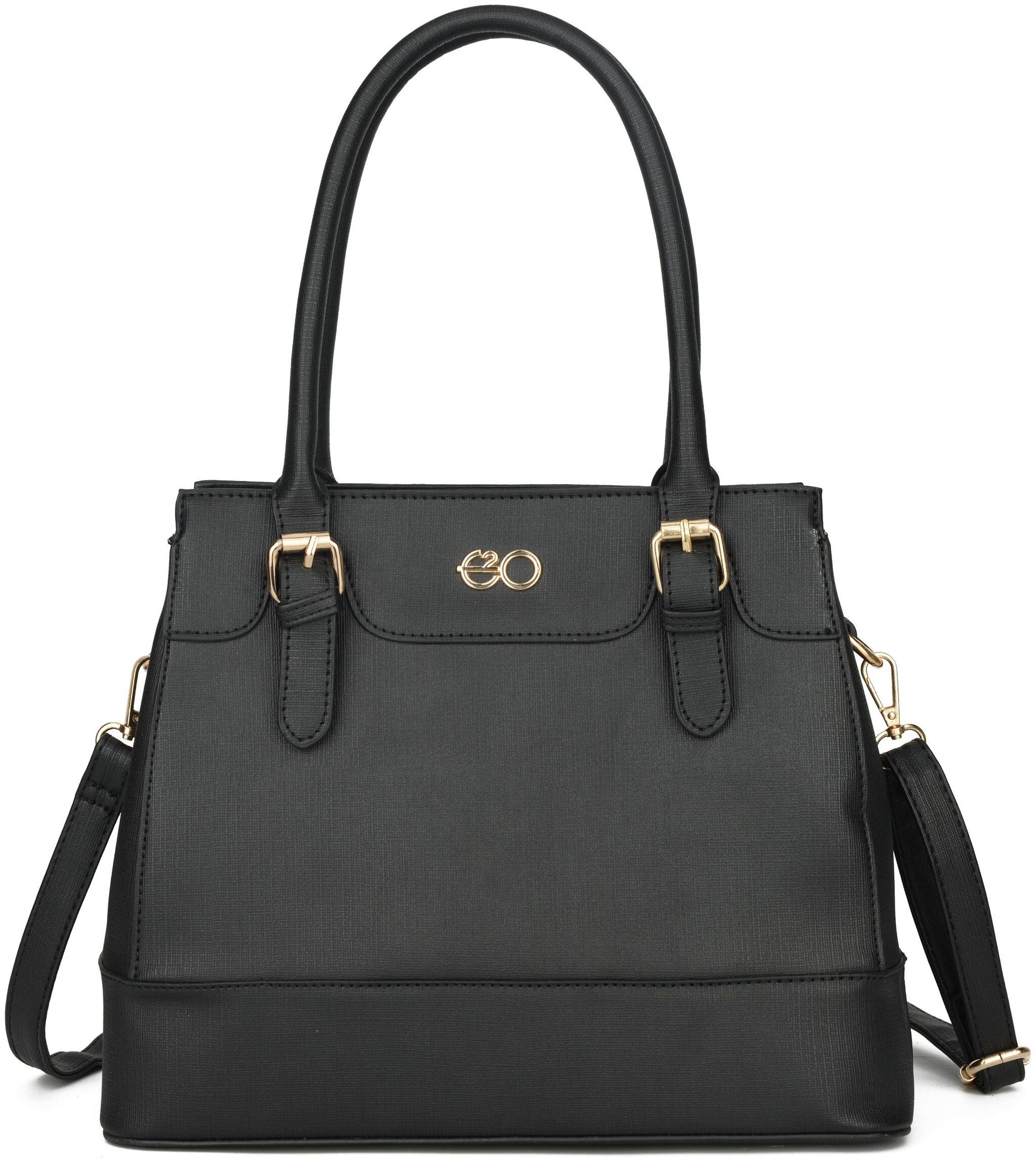 

E2O Black PU Shoulder Bag