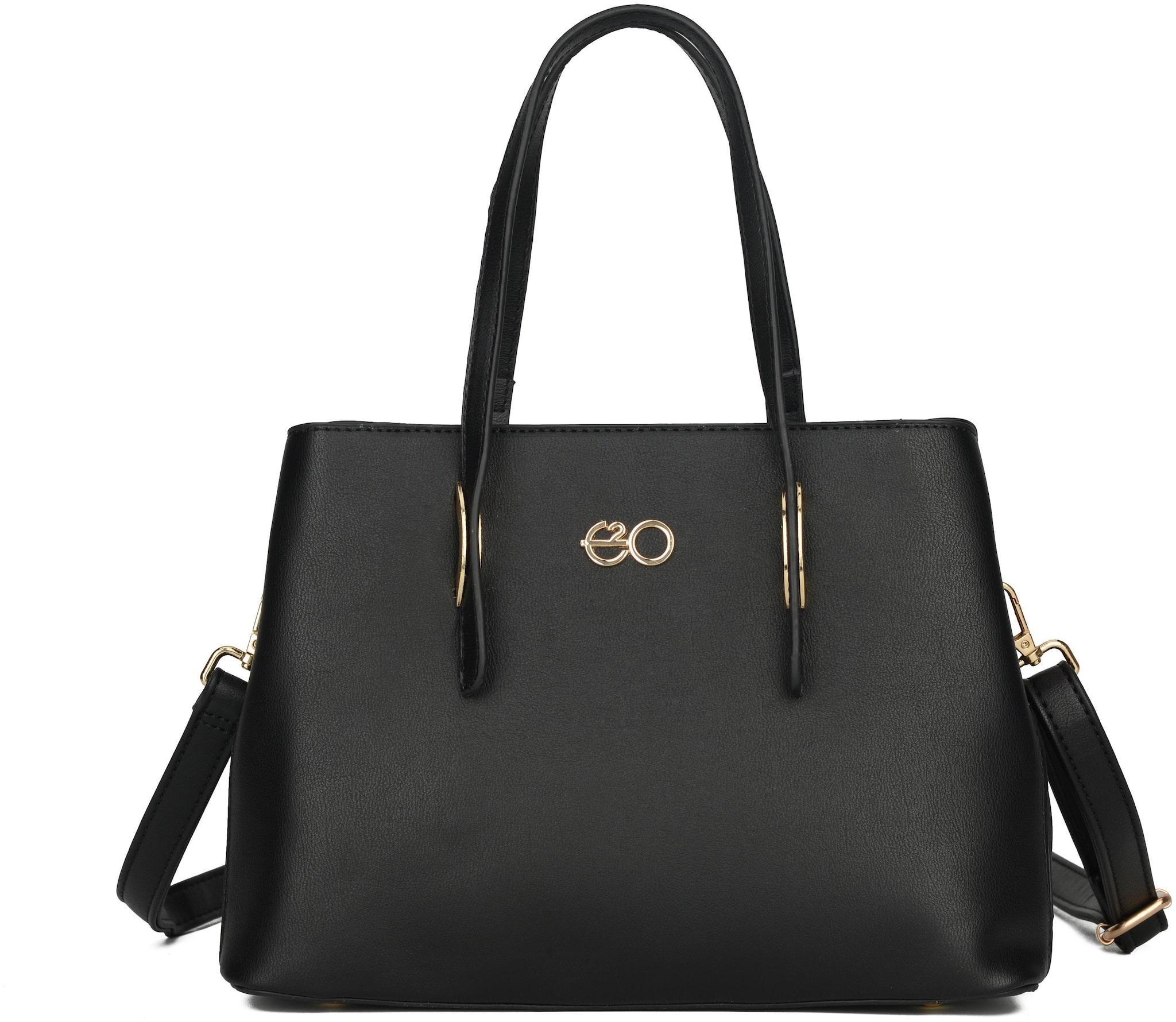 

E2O Black PU Satchel