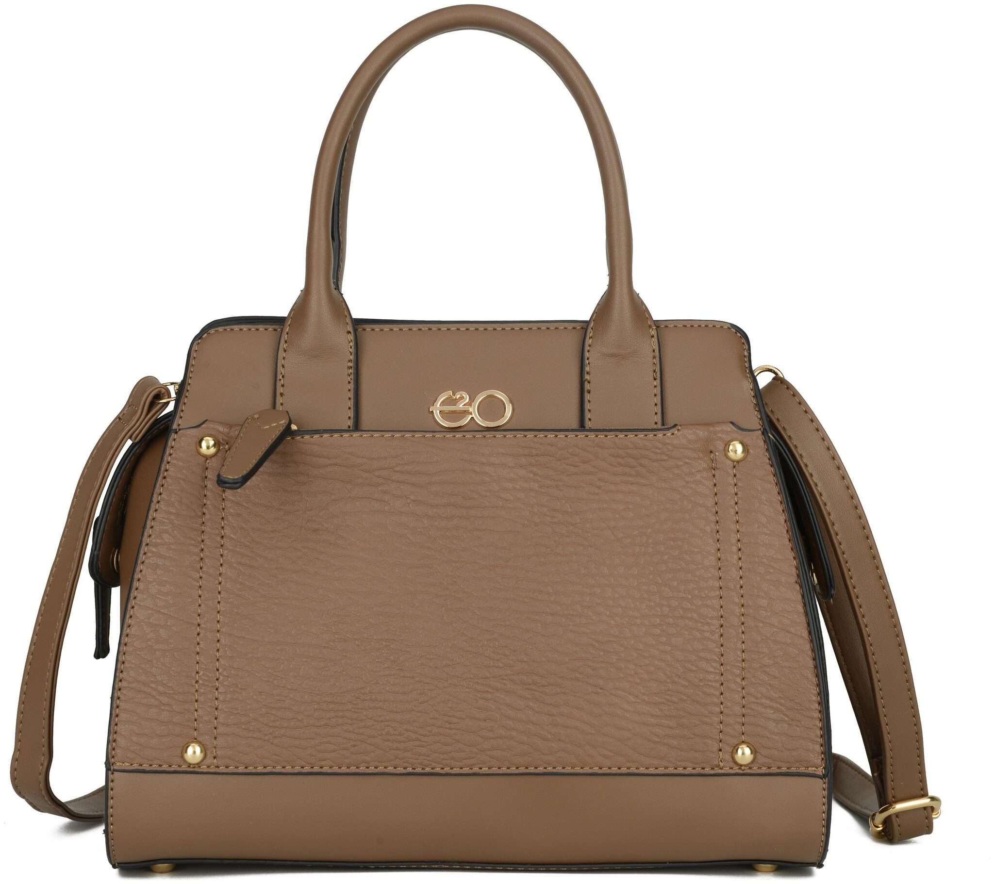 

E2O Brown PU Shoulder Bag