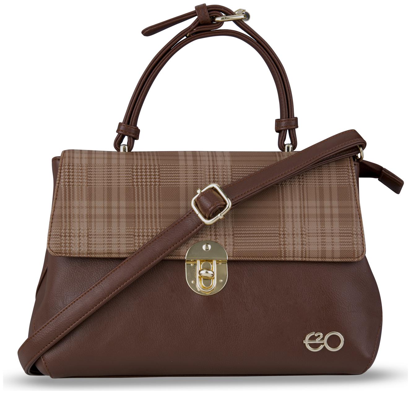 

E2O Brown PU Satchel - 1530BROWN