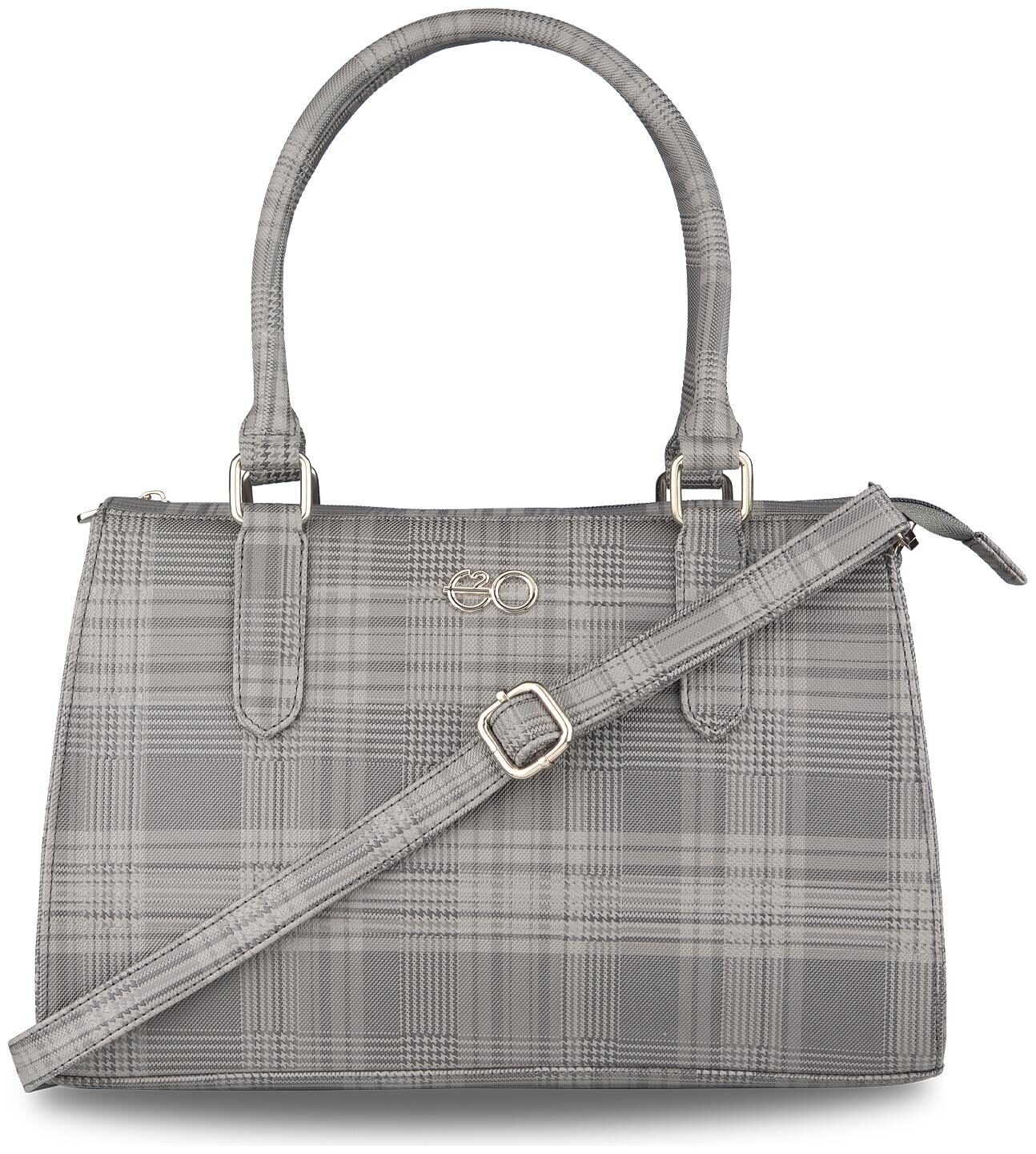 

E2O Grey PU Satchel - 1528GREY