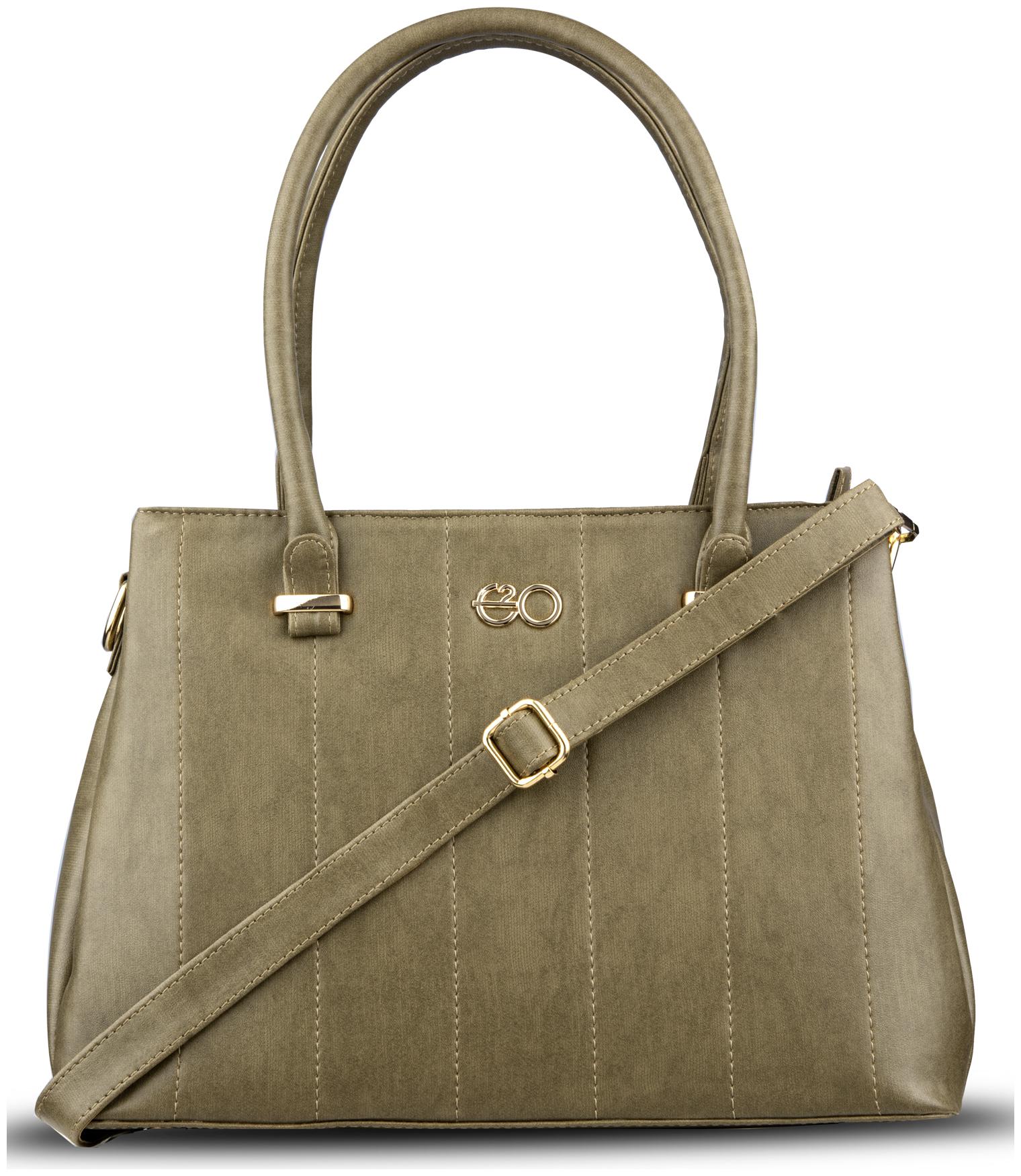 

E2O Green PU Satchel - 1527OLIVE