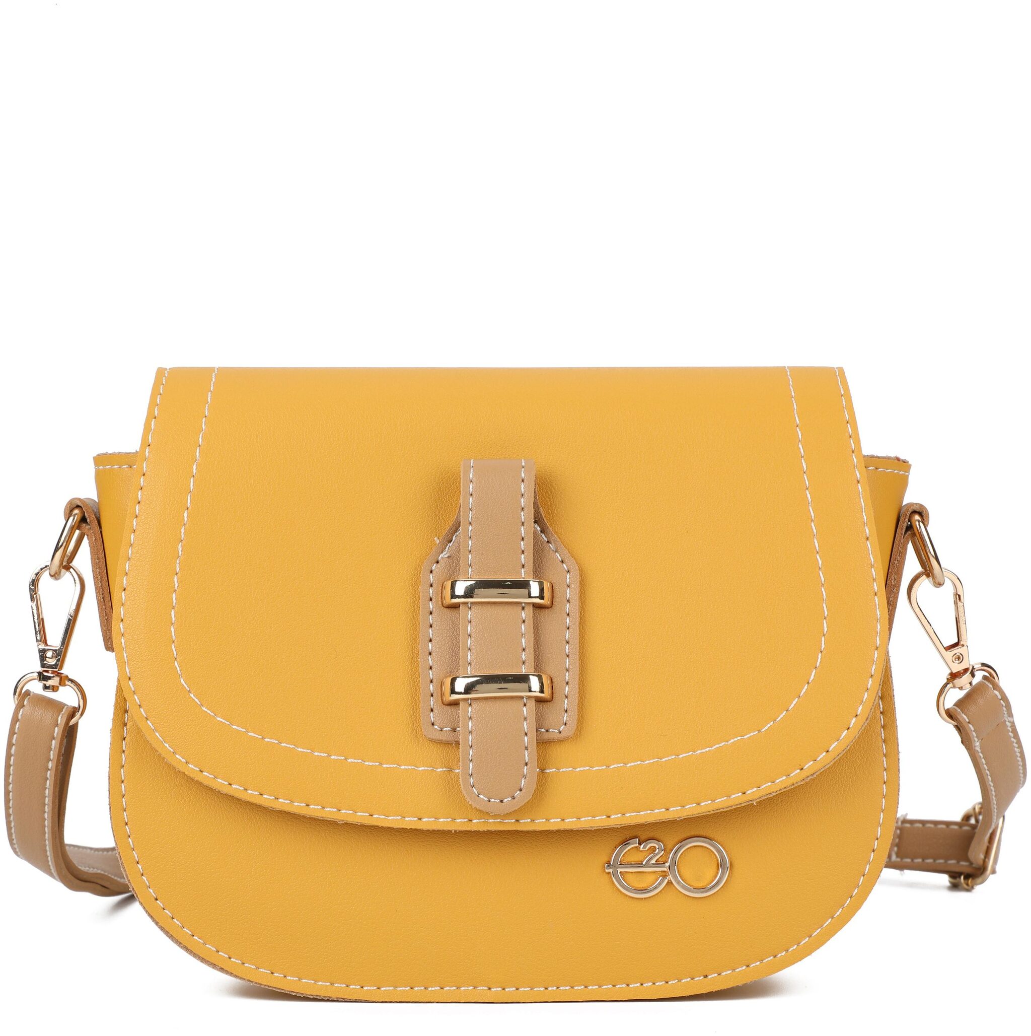 

E2O Yellow PU Solid Sling Bag