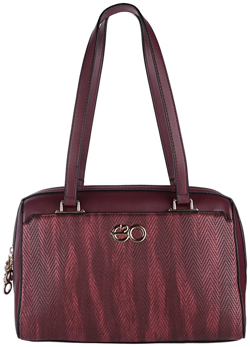 

E2O Maroon PU Shoulder Bag