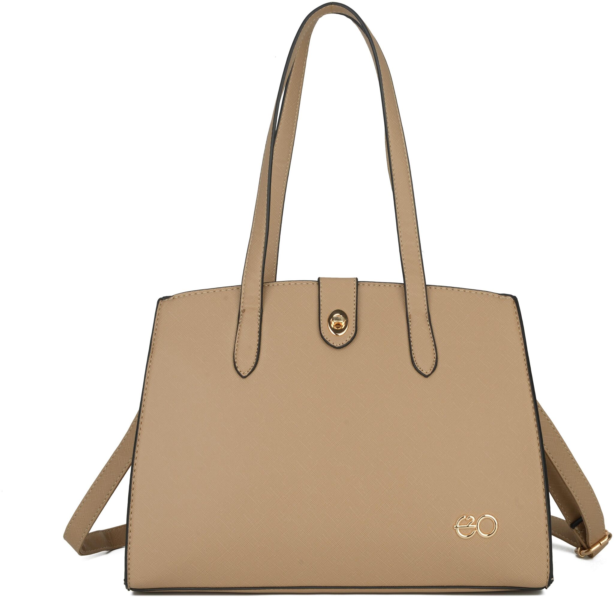 

E2O Brown PU Shoulder Bag