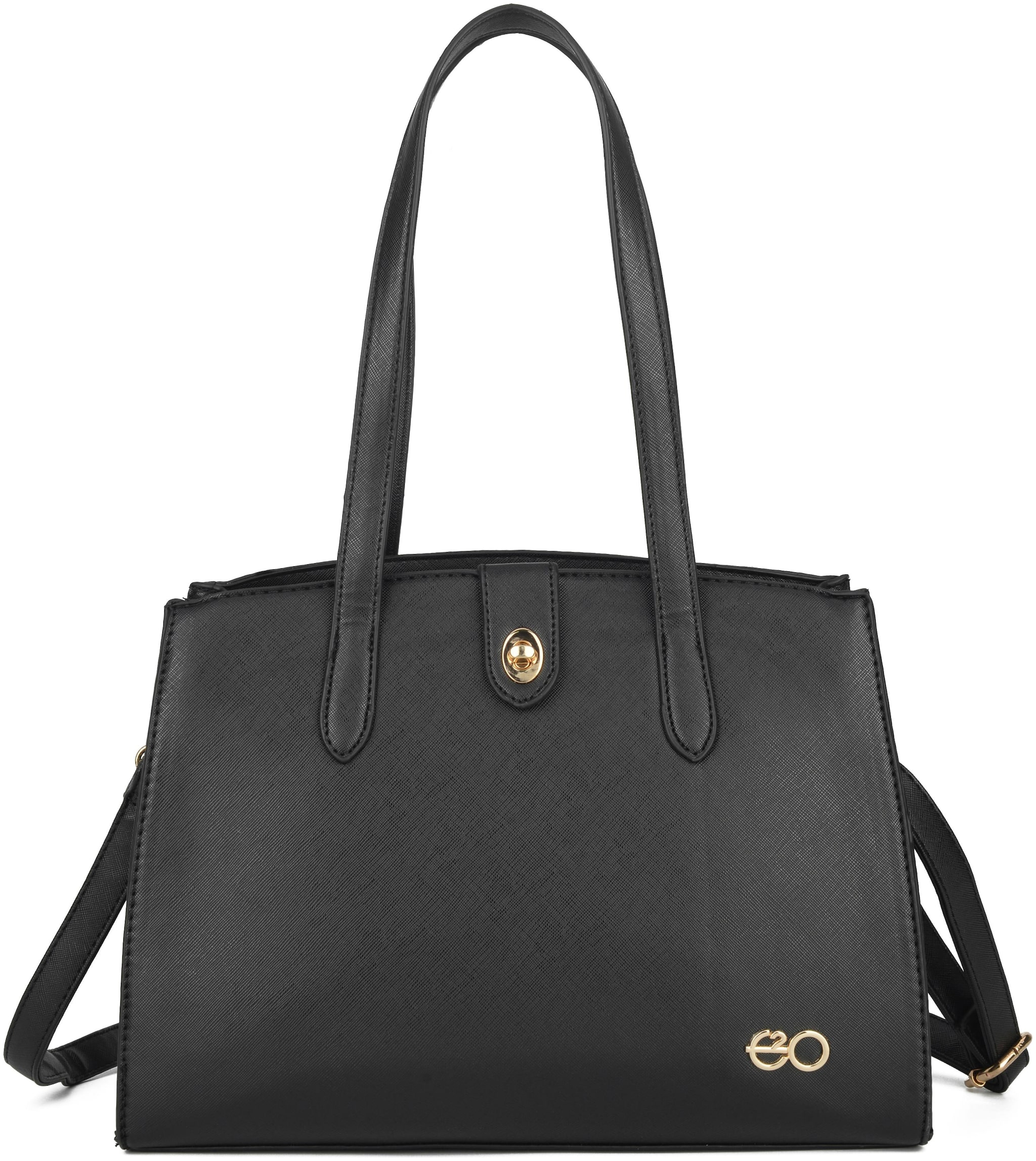 

E2O Black PU Shoulder Bag