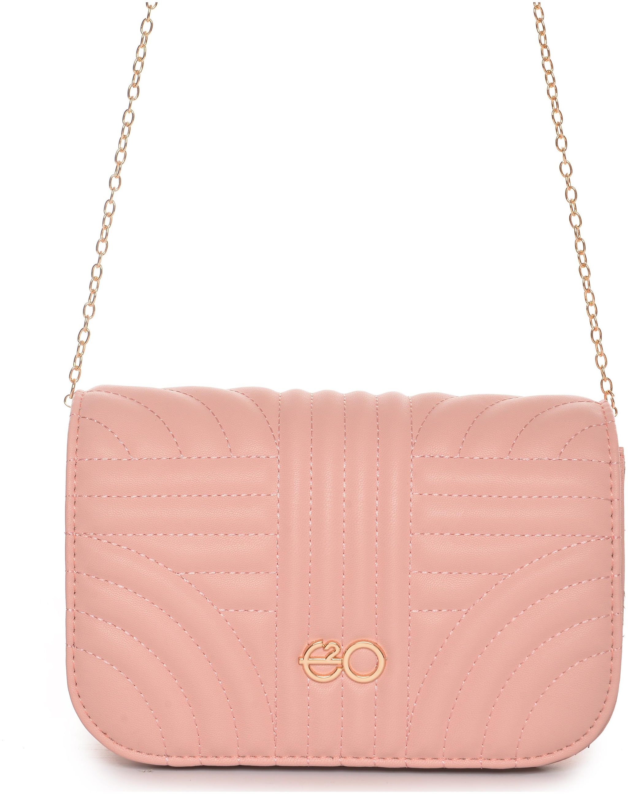 

E2O Pink PU Textured Sling Bag