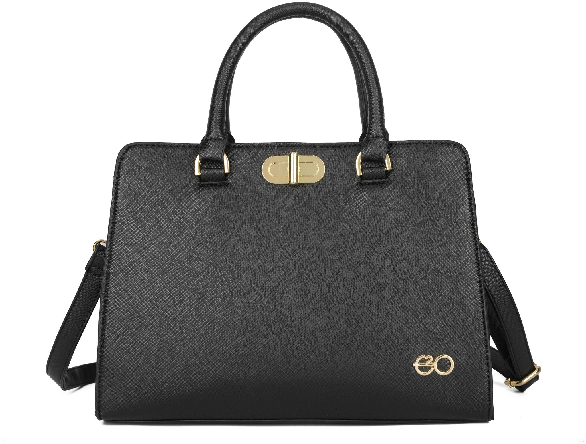 

E2O Black PU Handheld Bag