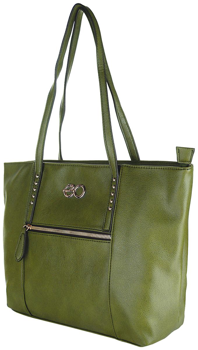 

E2O Women Solid PU - Tote Bag Green