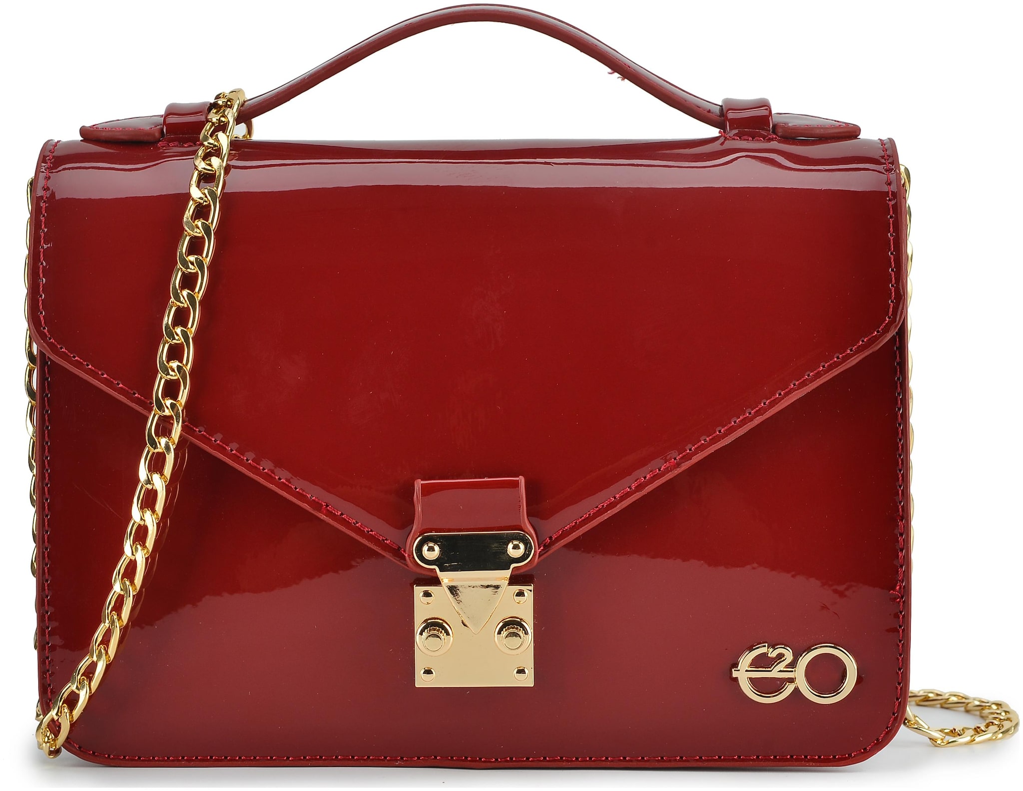 

E2O Maroon PU Solid Sling Bag