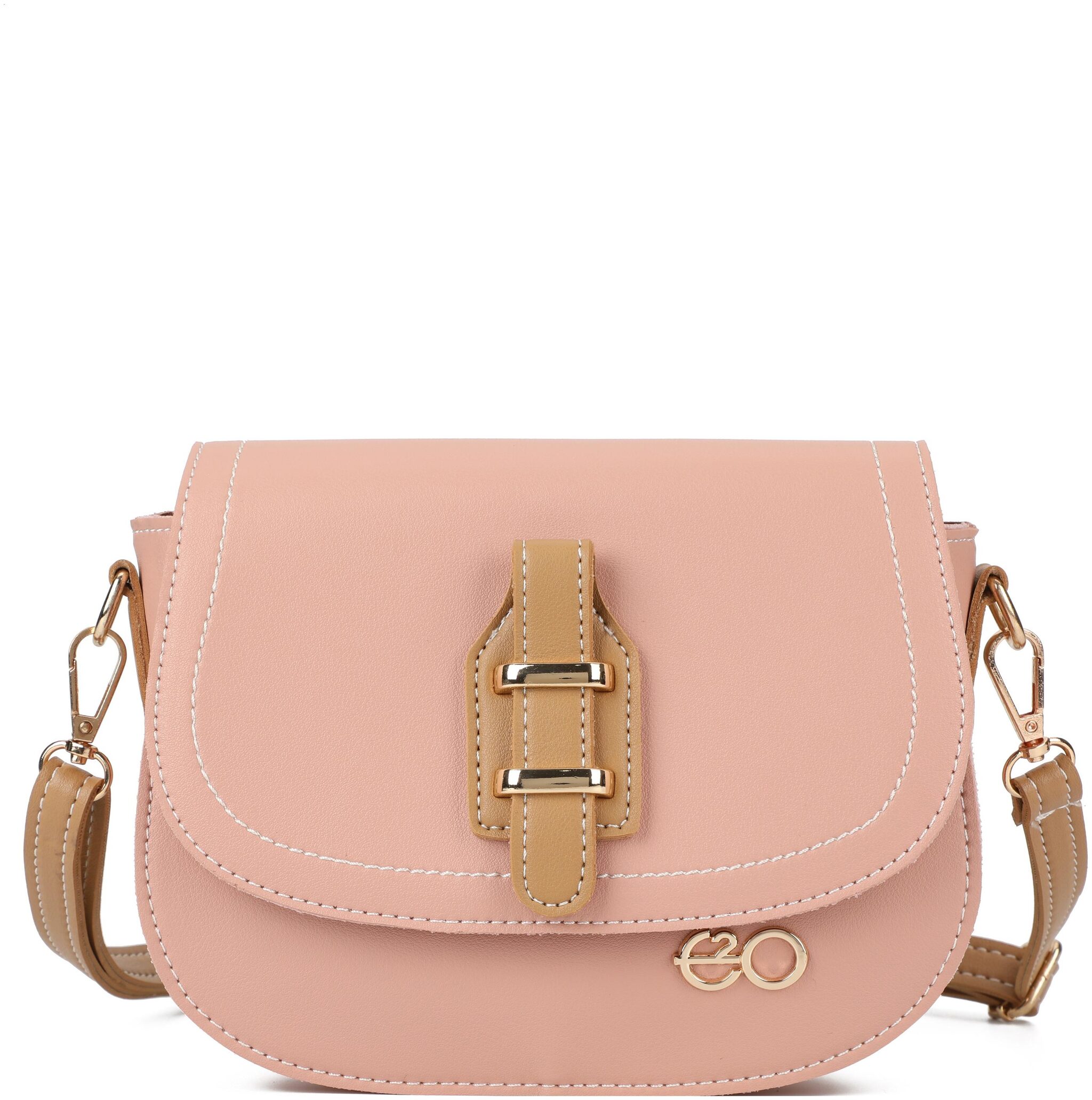

E2O Pink PU Solid Sling Bag