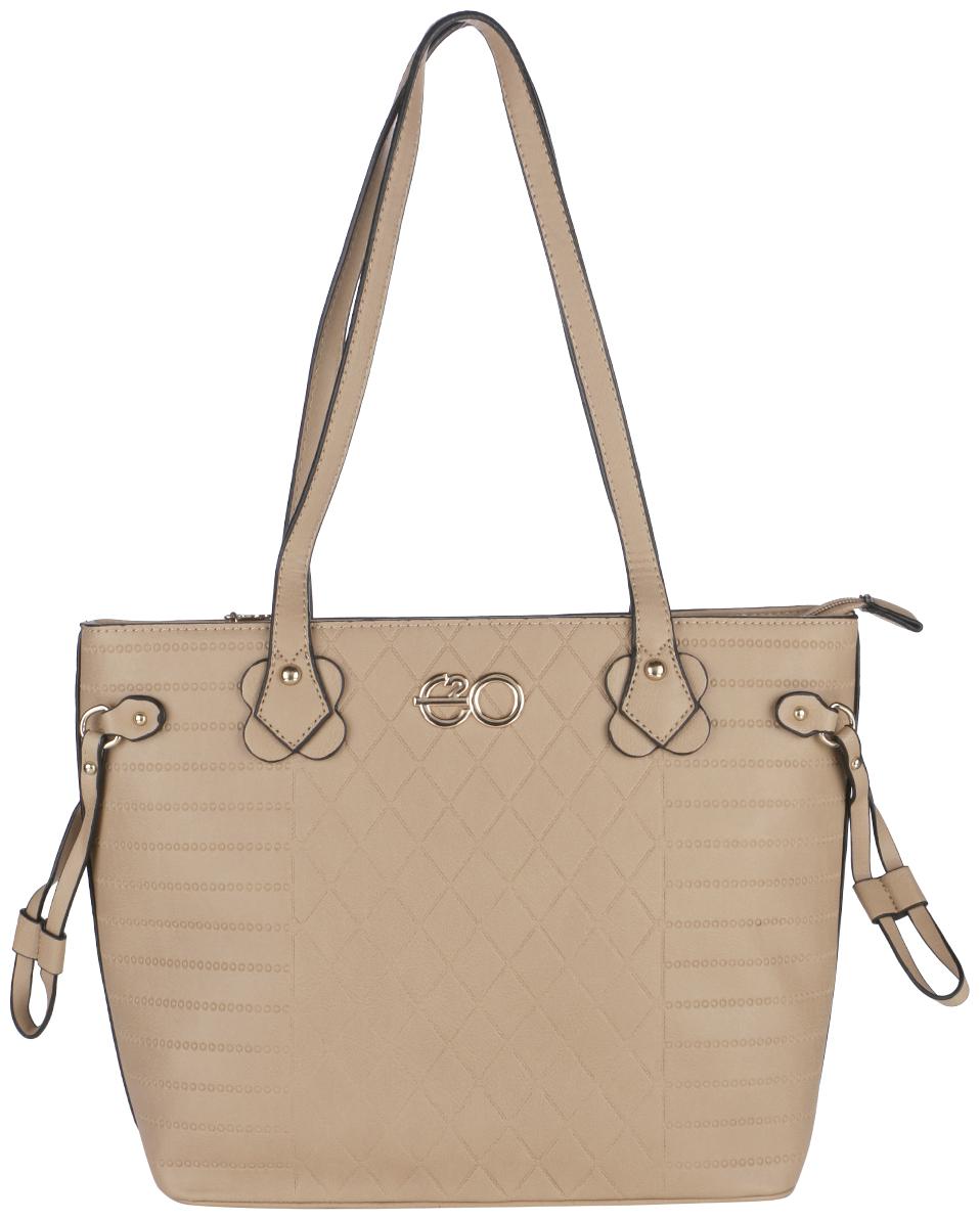 

E2O Brown PU Handheld Bag