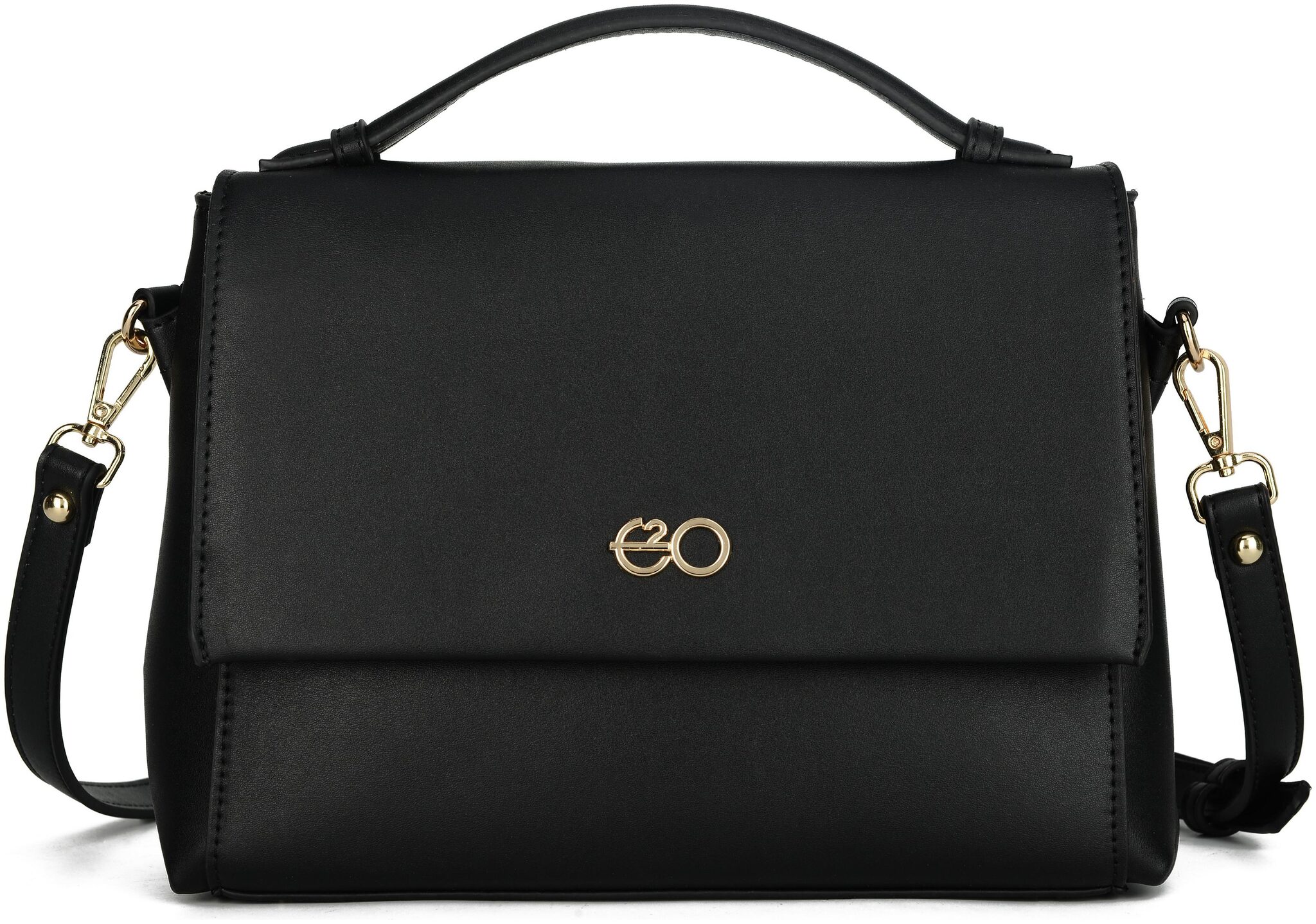 

E2O Black PU Satchel