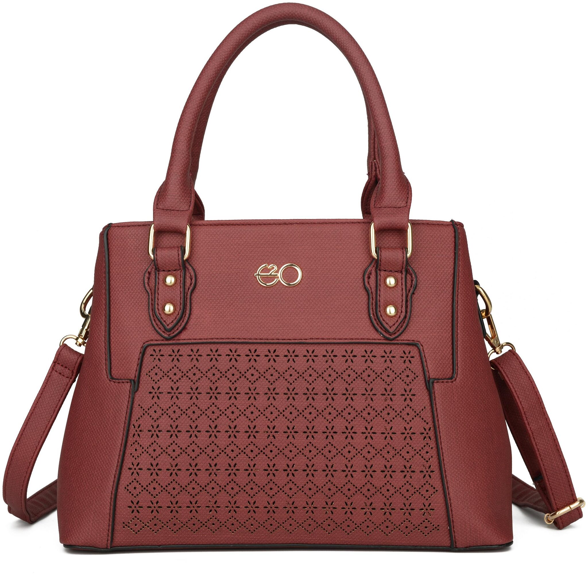 

E2O Maroon PU Shoulder Bag