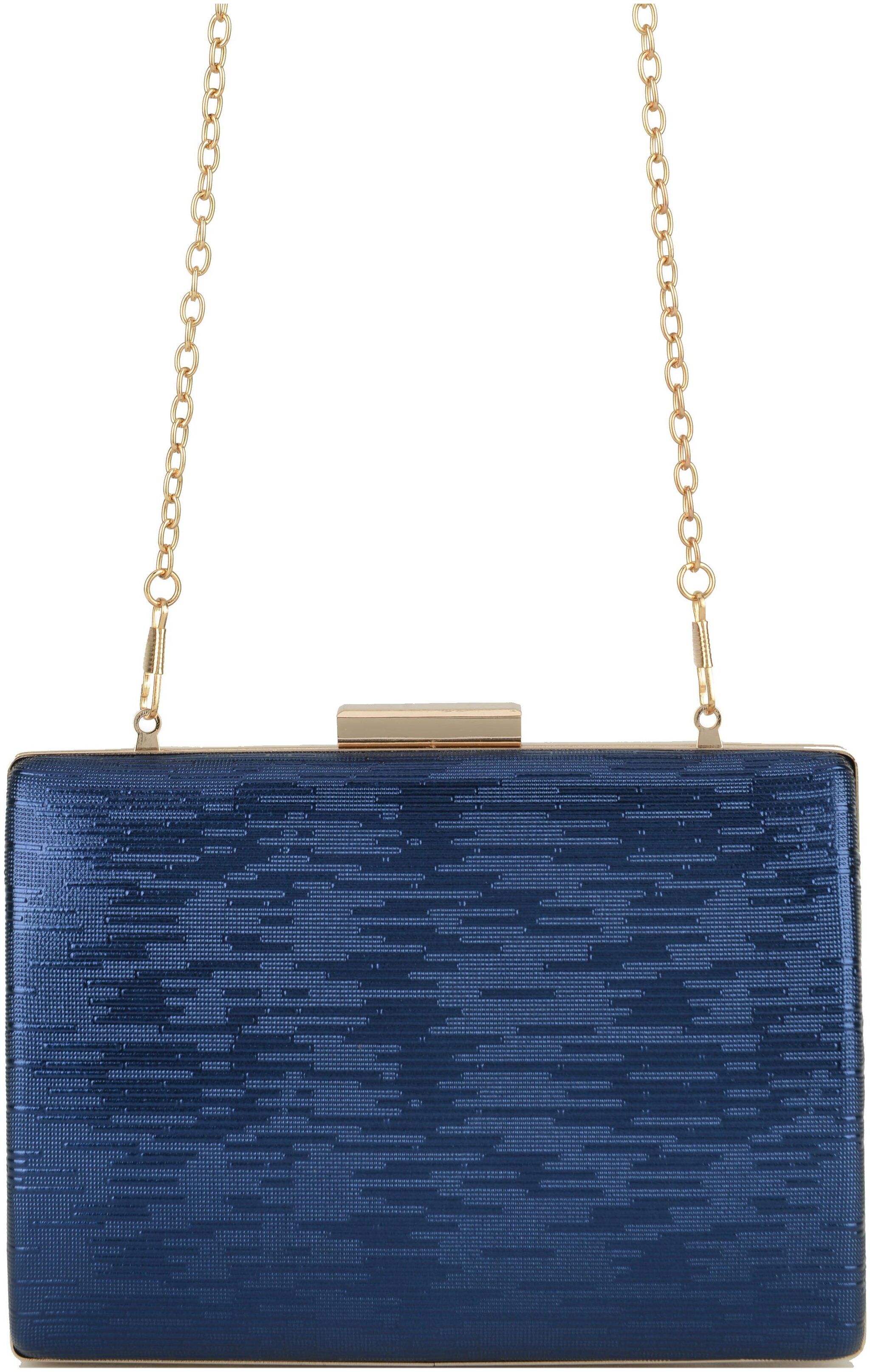 

E2O Women Blue PU Clutch