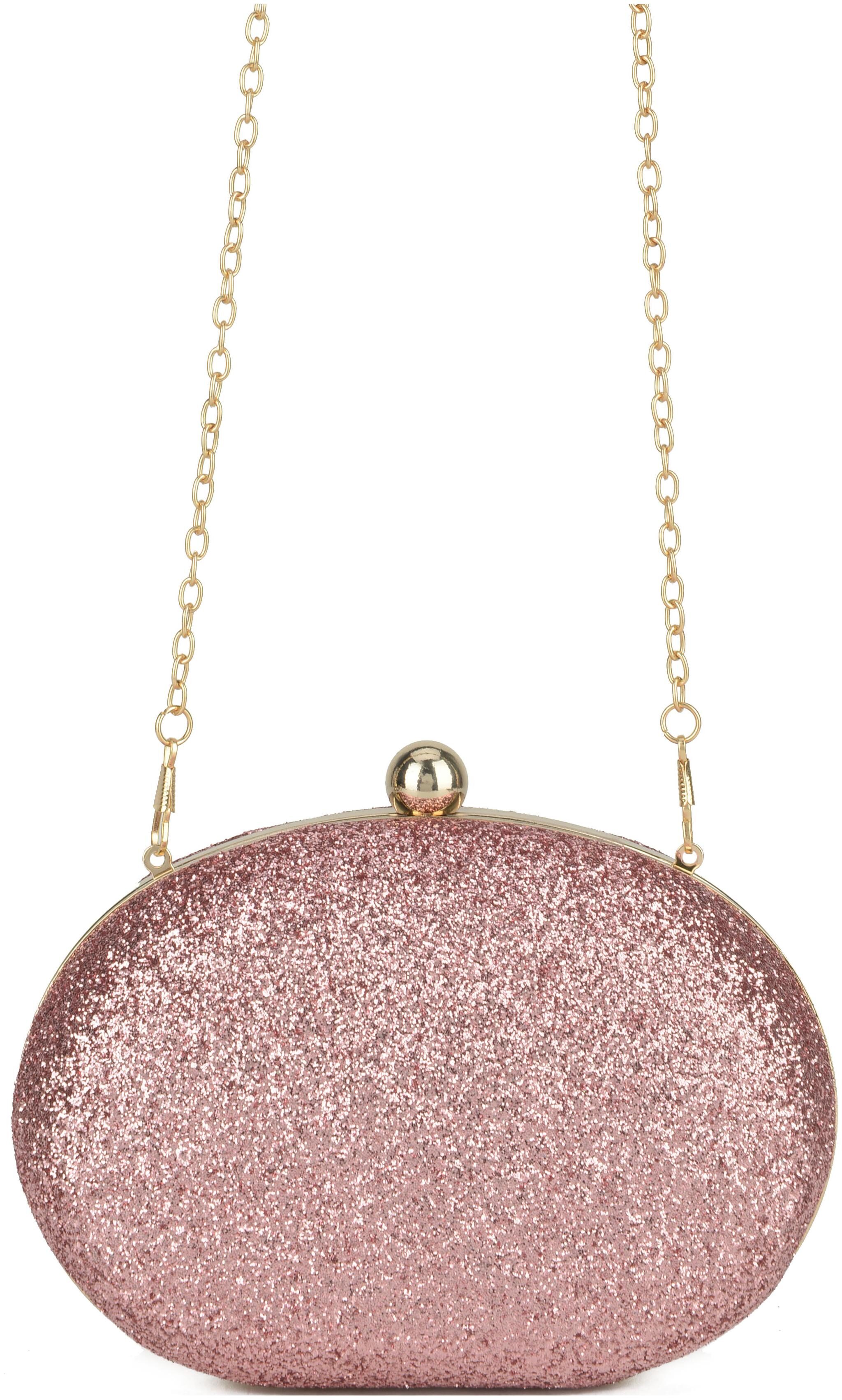 

E2O Women Pink PU Clutch