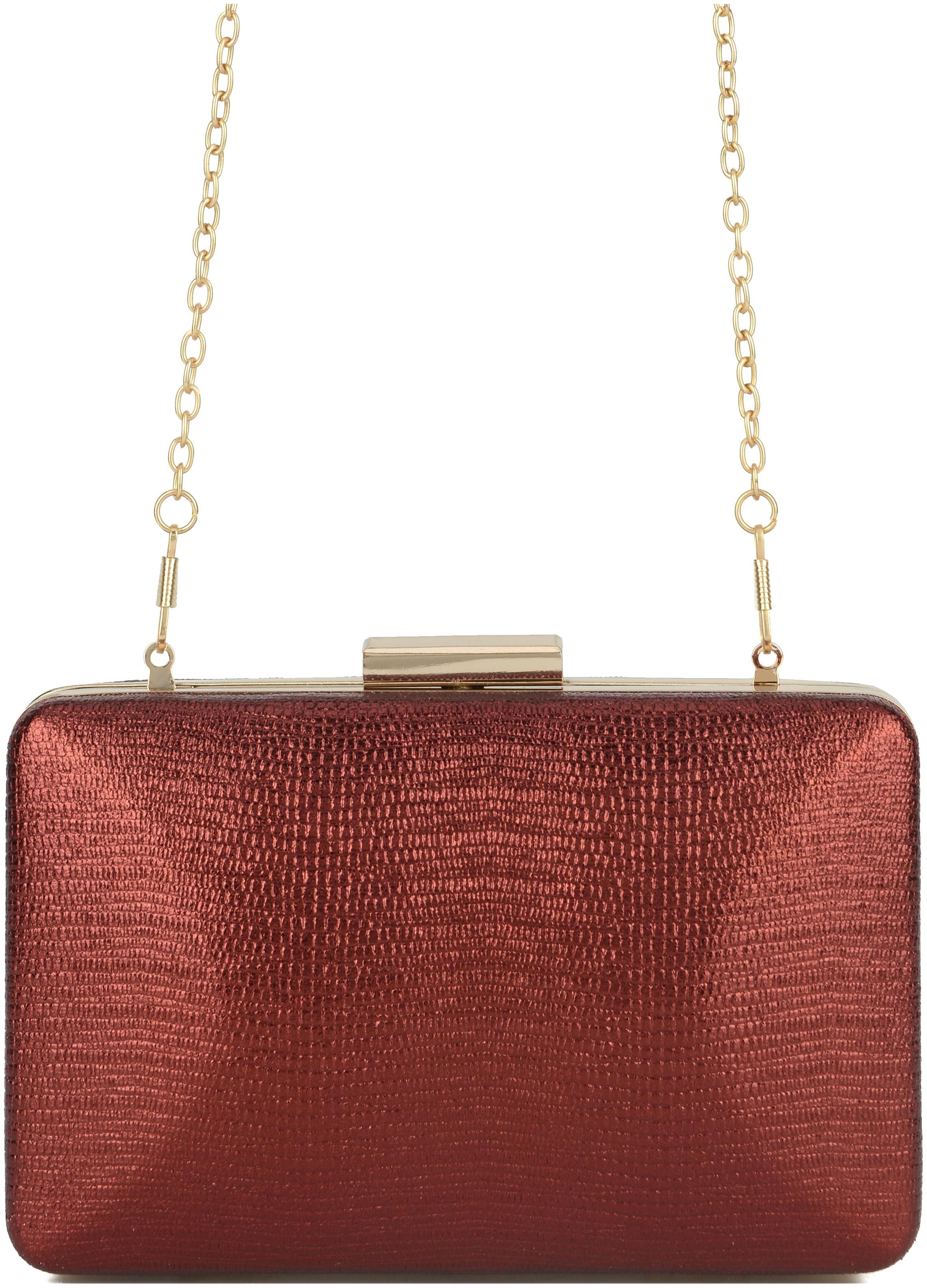

E2O Women Maroon PU Clutch