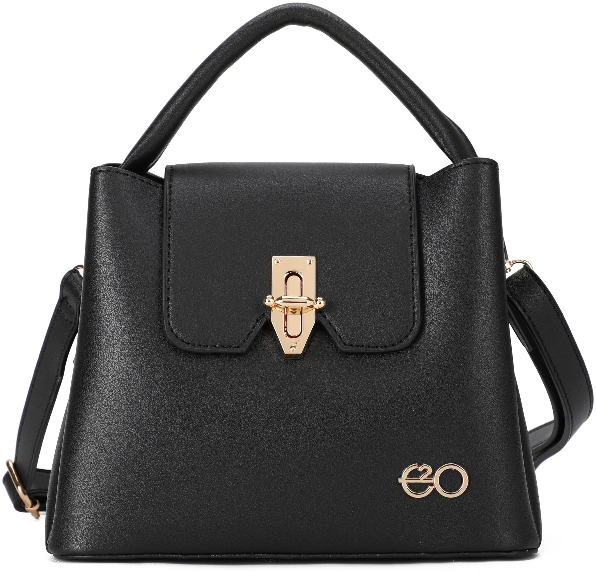 

E2O Black PU Satchel