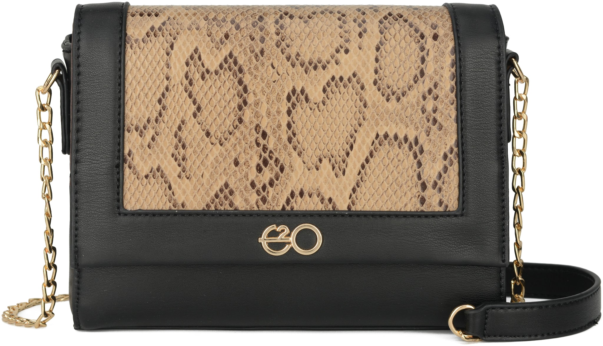

E2O Black PU Solid Sling Bag