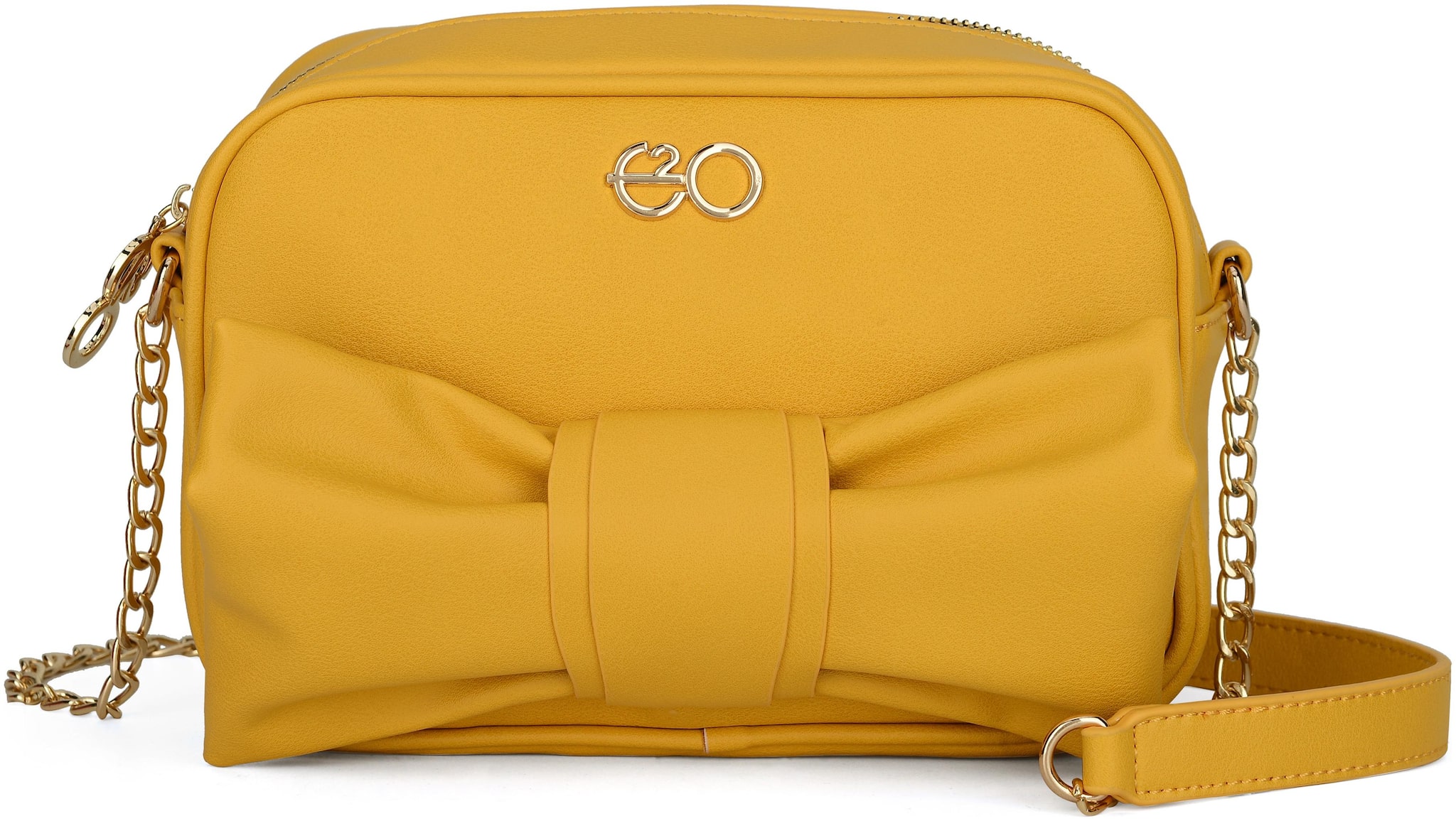 

E2O Yellow PU Solid Sling Bag