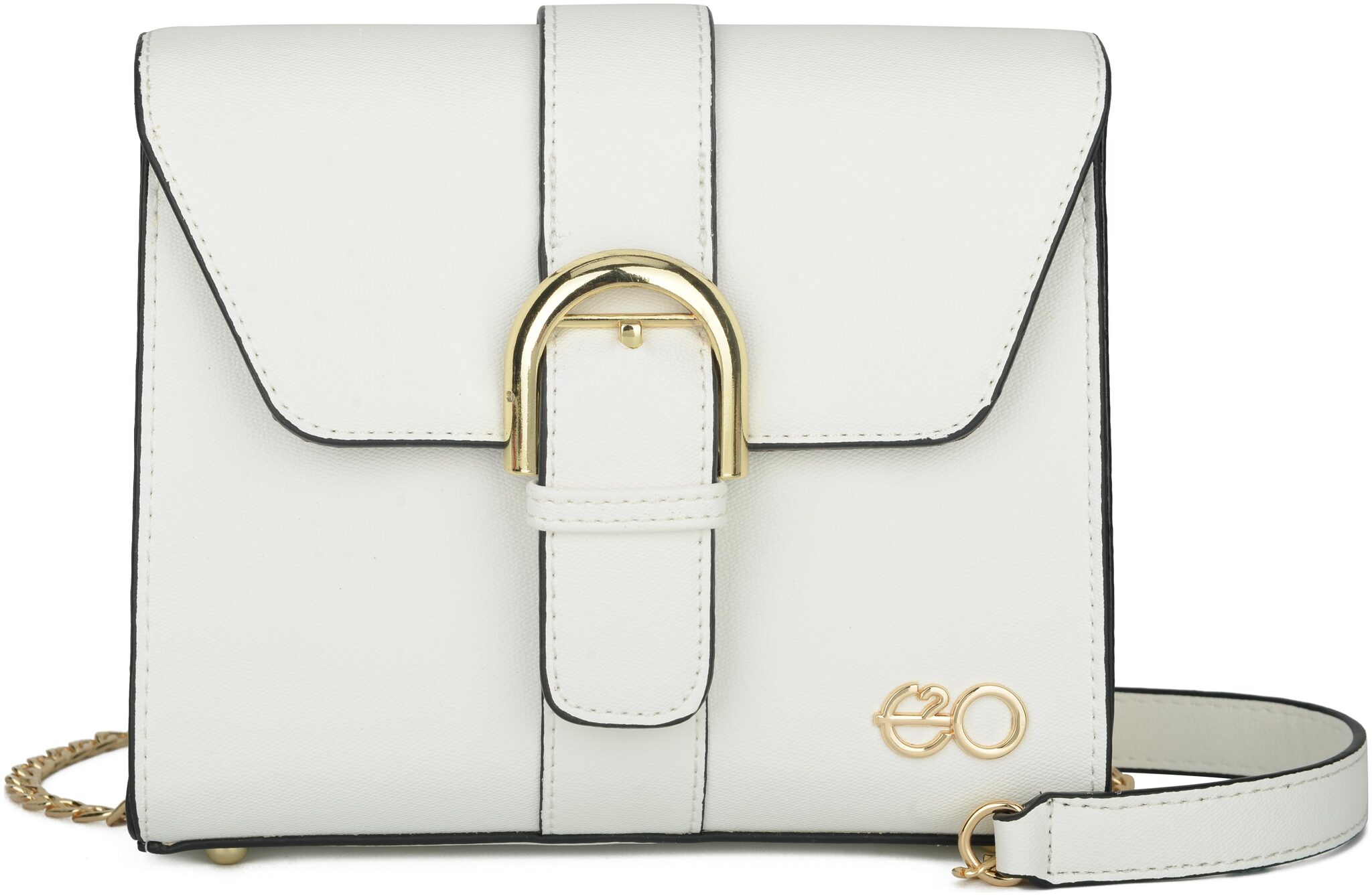 

E2O White PU Solid Sling Bag