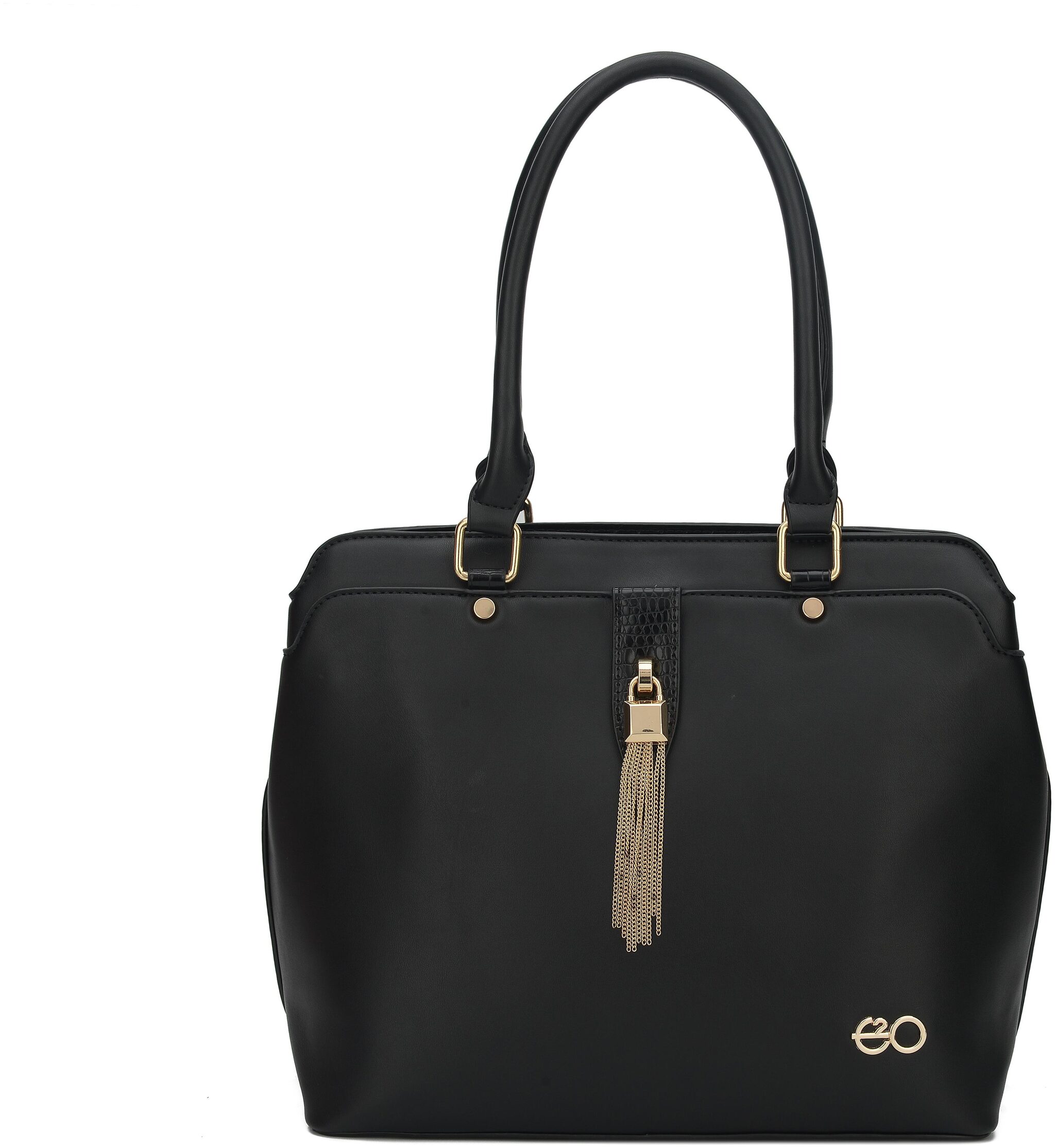 

E2O Black PU Satchel