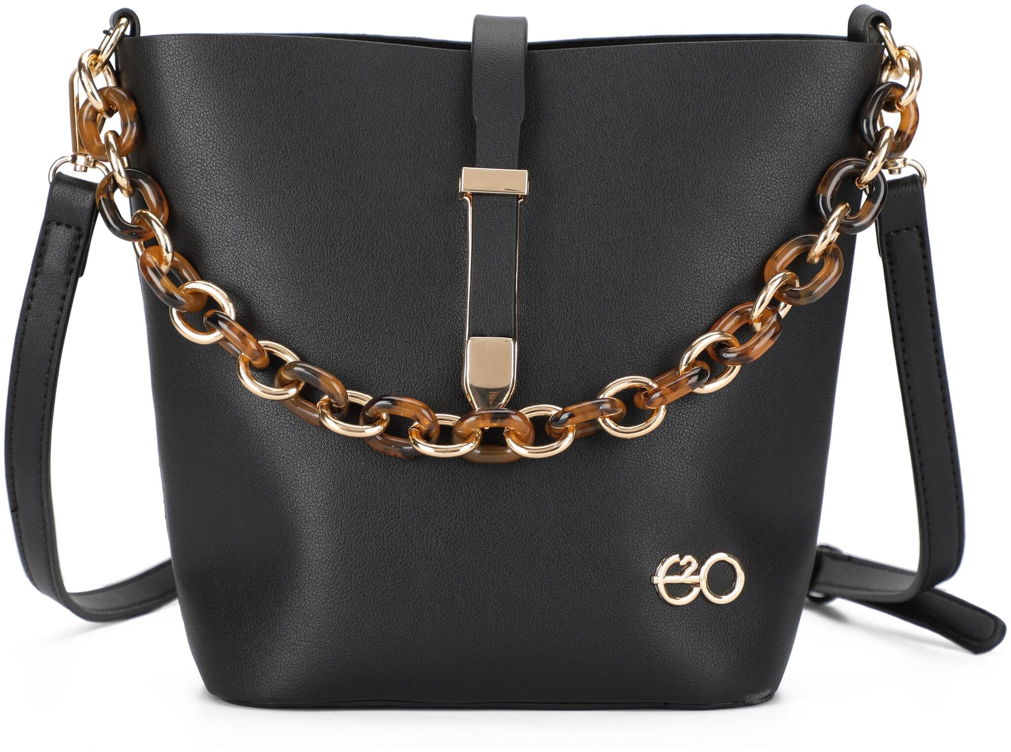 

E2O Black PU Satchel