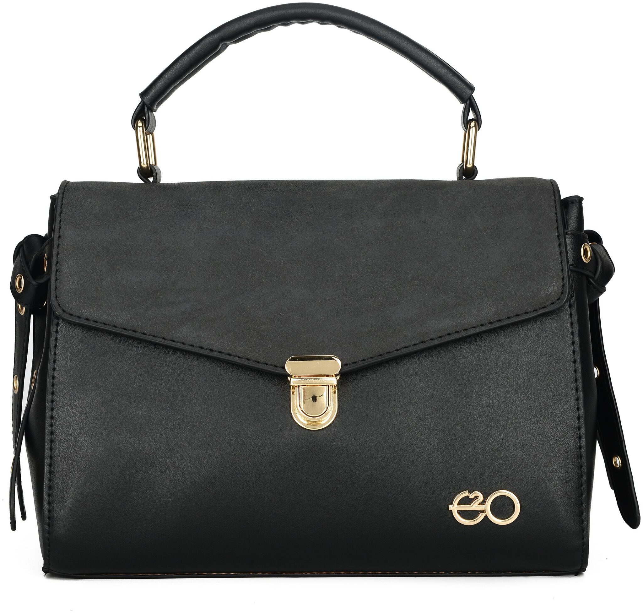 

E2O Black PU Satchel